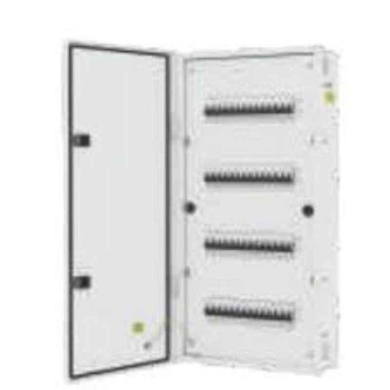 L&T 16 Module Glazed Door IP43 Flexi & Row Distribution Board, DBROW464GD