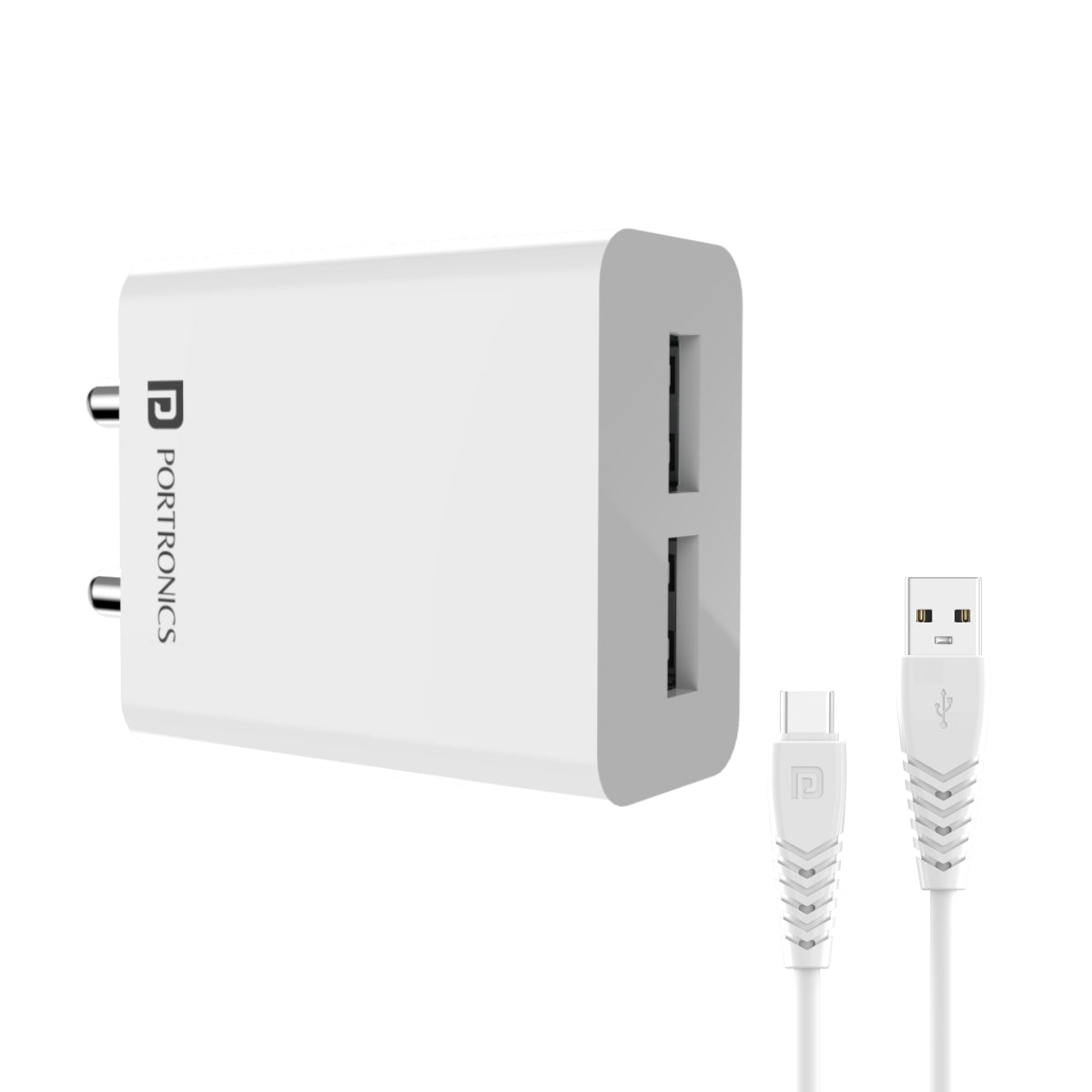 PORTRONICS-Adapto Two Port Simplified Charging