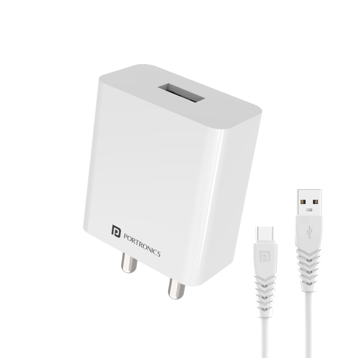PORTRONICS-Single Port Usb Fast Charger 2.8 Ampere Current