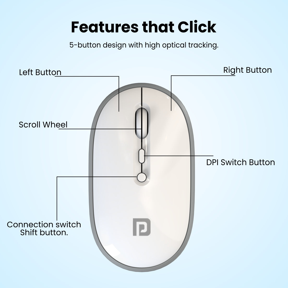 PORTRONICS-Toad II Wireless Mouse