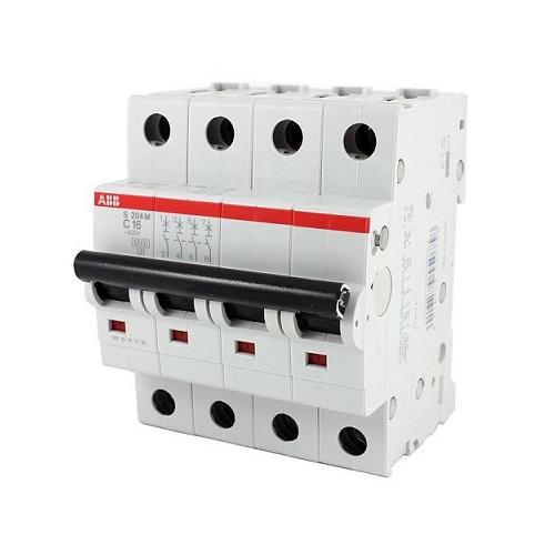 ABB SB204 M-C3 3A 10kA 4 Pole MCB, 1SYS274012R0034