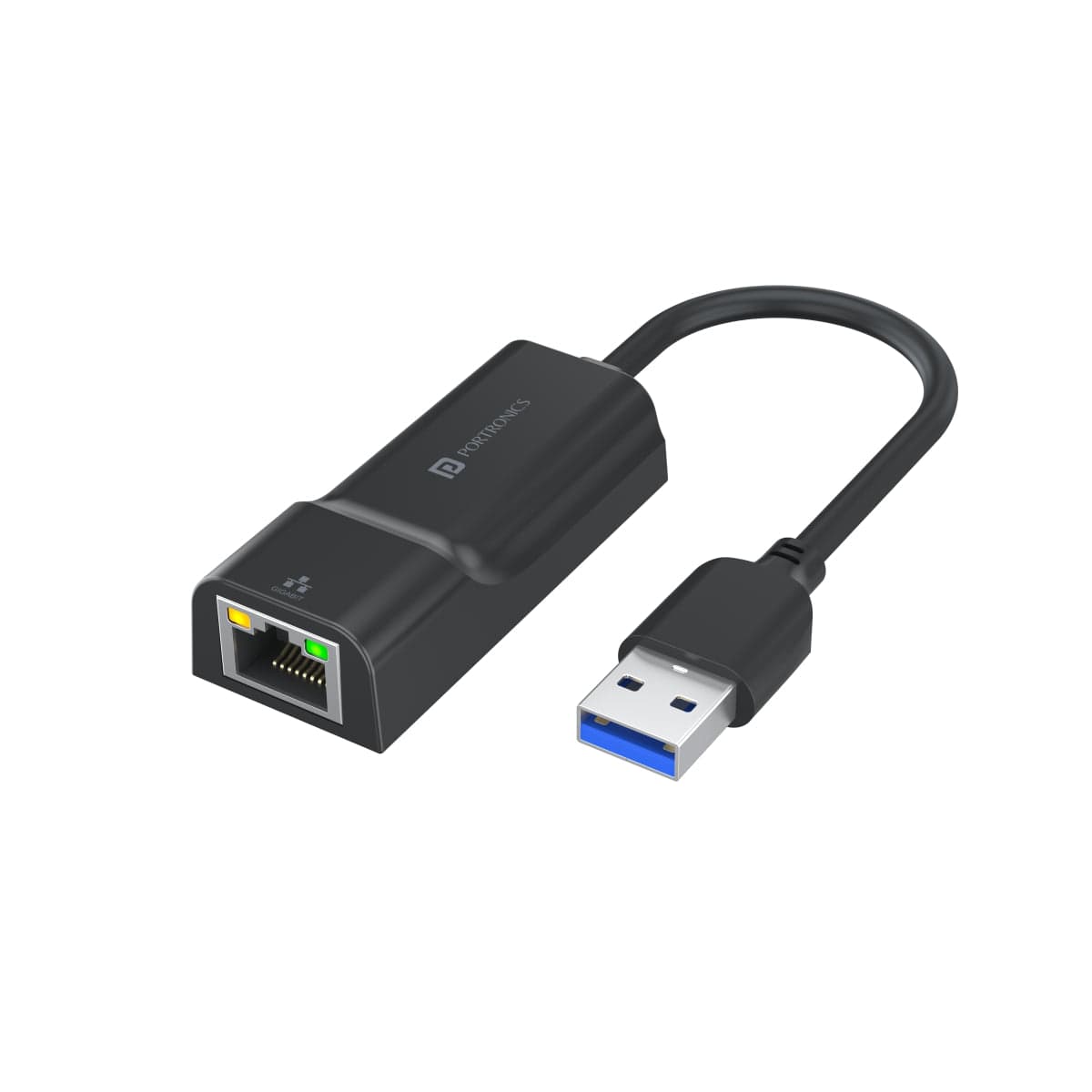 PORTRONICS-Mport 45 - 3.0 Ethernet USB Hub