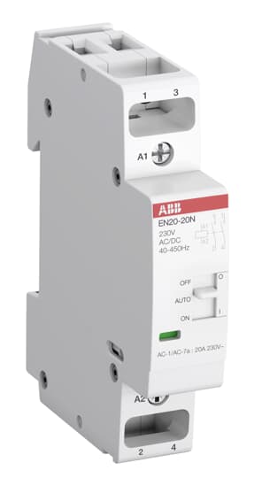 ABB EN20-20N-01 EN20 Contactor, 24 V Coil, 2 Pole, 20 A, 4.6 kW, 2NO