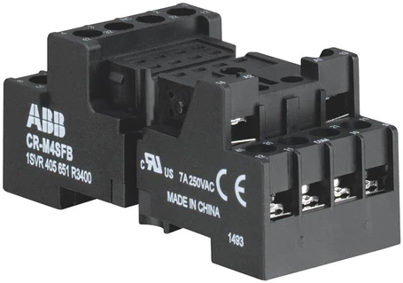 ABB CR-M4SFB Standard socket- fork type for 2c/o or 4c/o CR-M relay - 1SVR405651R3400