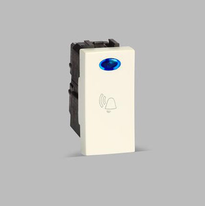 ABB IIS106BL PL 6A Bell Switch with Ind.- Ivie-Silver painted-1SYK100001A1104