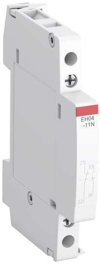 ABB ABB Auxiliary Contact - 1NC + 1NO, 1 Contact, Side Mount, 6 A