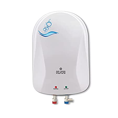 Polycab Eterna 1L 4.5kW White Instant Water Heater, HWHINST005P