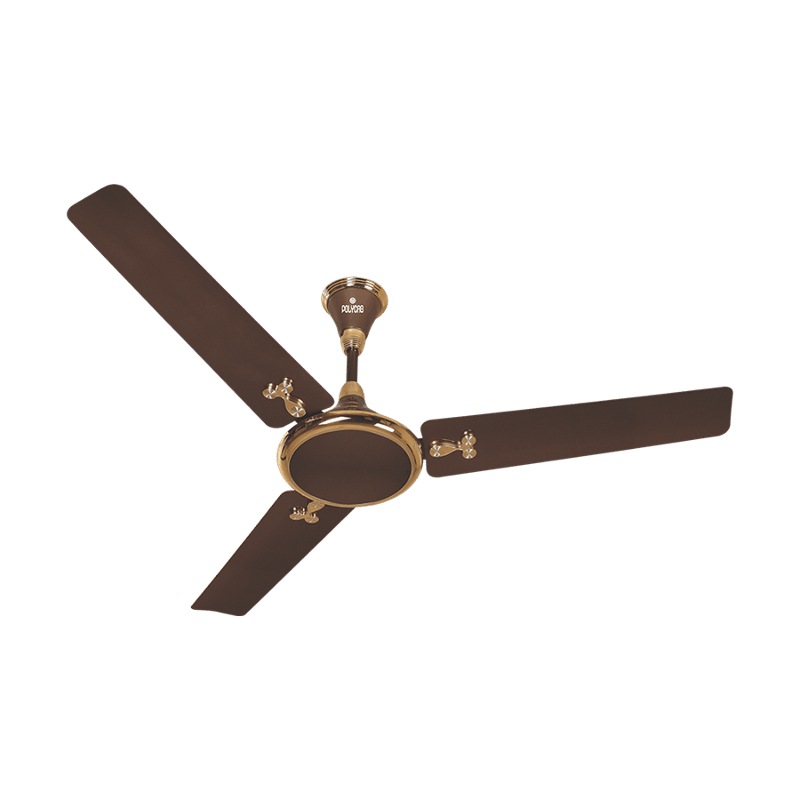 Polycab India Glory 75W 400rpm Pearl Brown Ceiling Fan, Sweep: 1200 mm