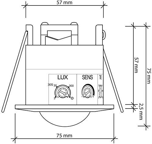 BLACKT ELECTROTECH-MICROWAVE SENSOR FALL CEILING (BT31MFC)