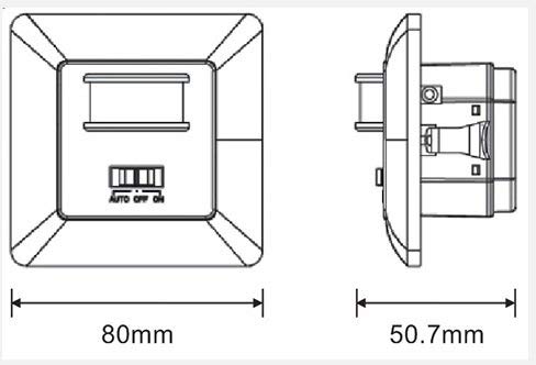 BLACKT ELECTROTECH-WALL HIDDEN PIR MOTION SENSOR (BT31H)