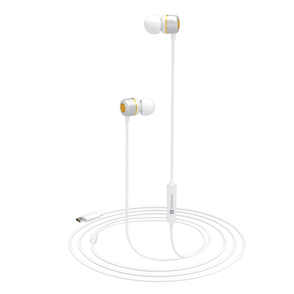PORTRONICS-Ear Earphone with Type-C Jack