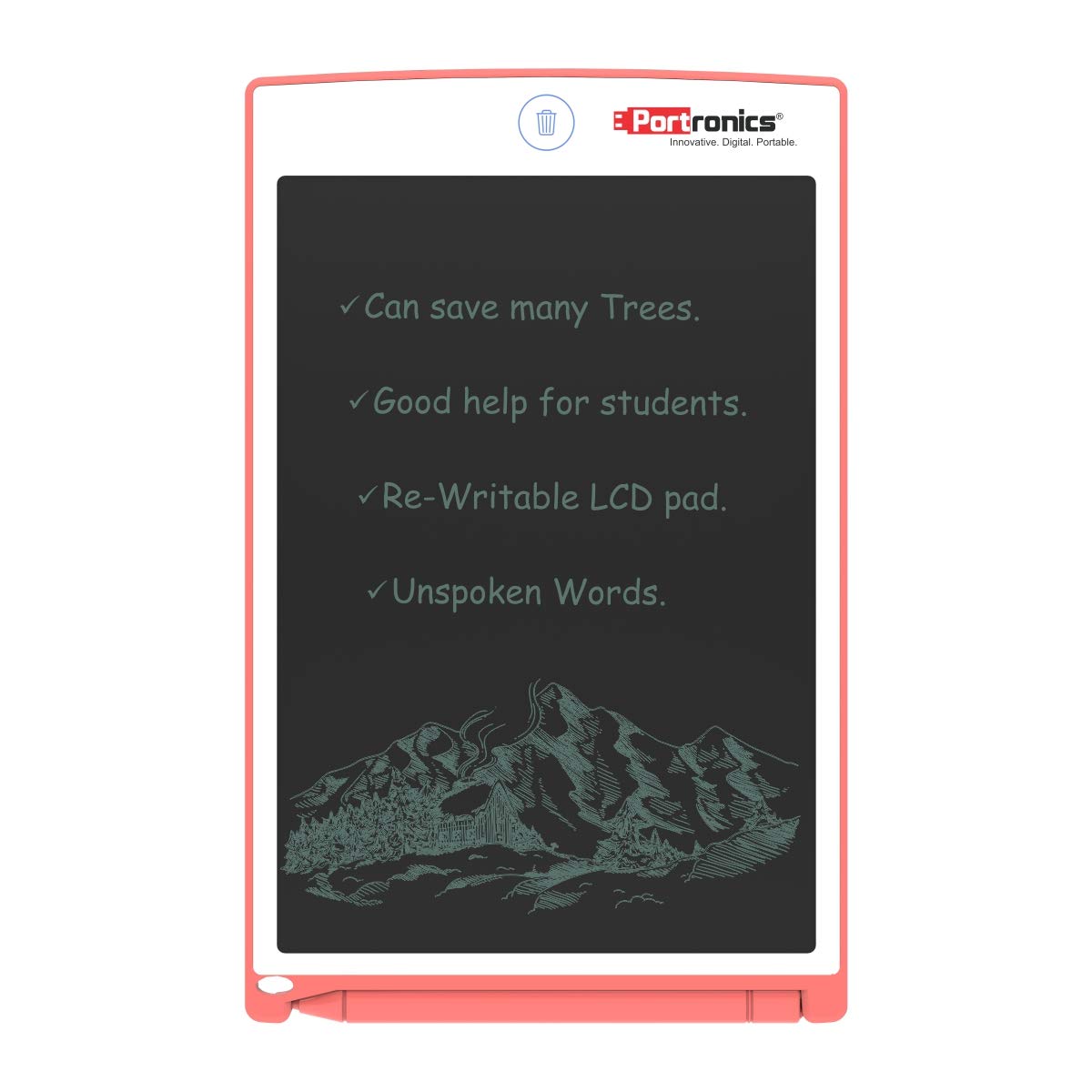 PORTRONICS-Ruffpad 8.5 Inch Re-Writable LCD Pad