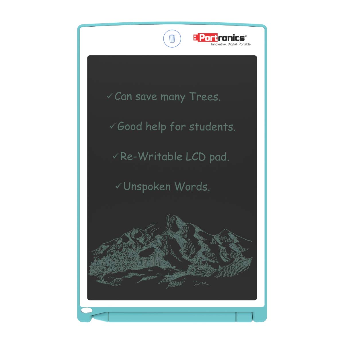 PORTRONICS-Ruffpad 8.5 Inch Re-Writable LCD Pad