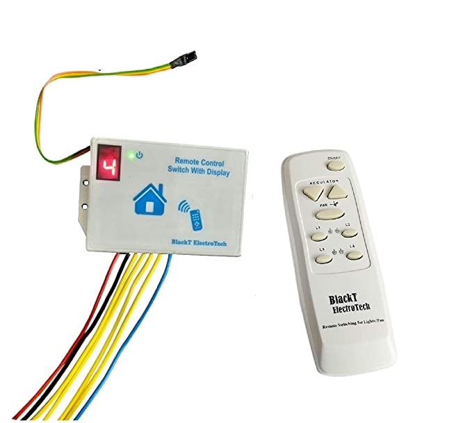 BLACKT ELECTROTECH-REMOTE SWITCH FOR 4 LIGHTS & 1 FAN (BT16D)