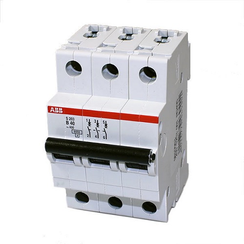 ABB SB203 M-C63 50A 10kA Triple Pole MCB, 1SYS273012R0634