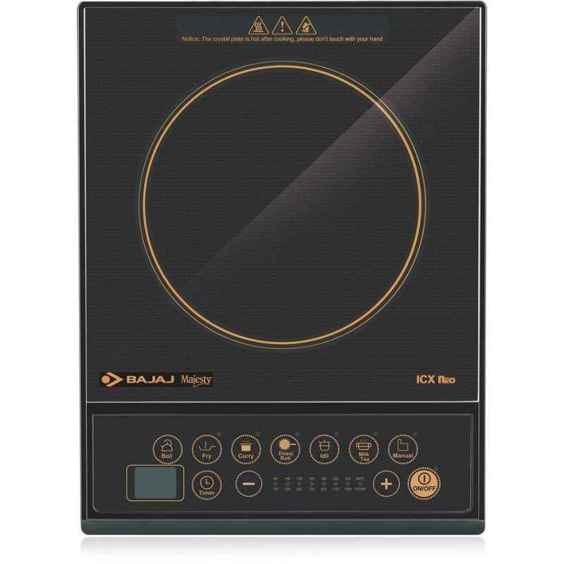 Bajaj Majesty 1600W ICX Black Neo Induction Cooktop, 740057