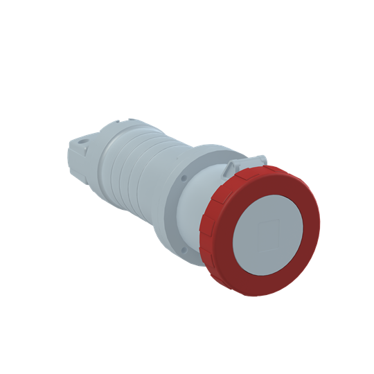 ABB, Tough & Safe IP67 Red Cable Mount 3P+N+E Industrial Power Socket, Rated At 125A, 415 V-2CMA166936R1000