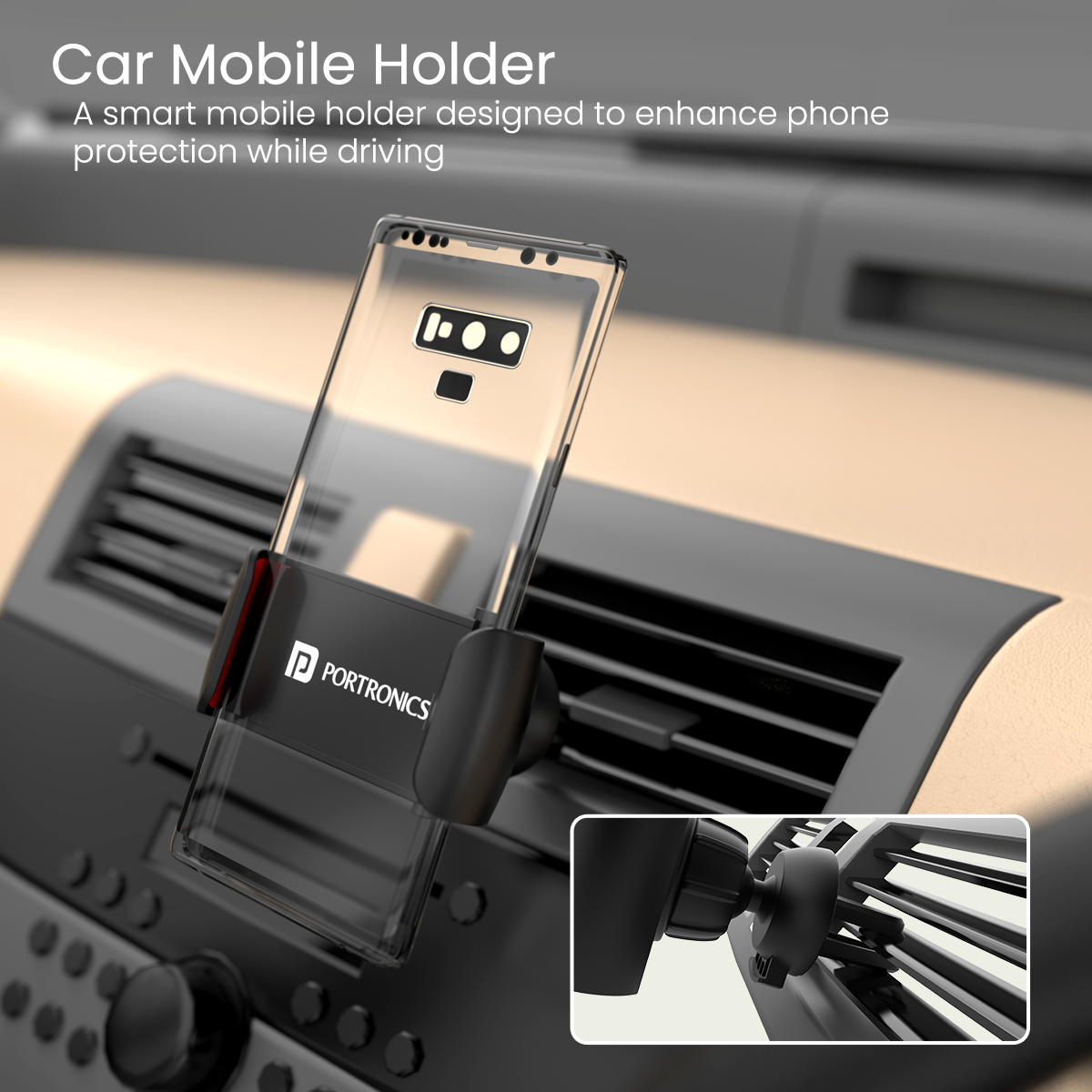 PORTRONICS-Clamp 2 Strong Grip Phone Stand