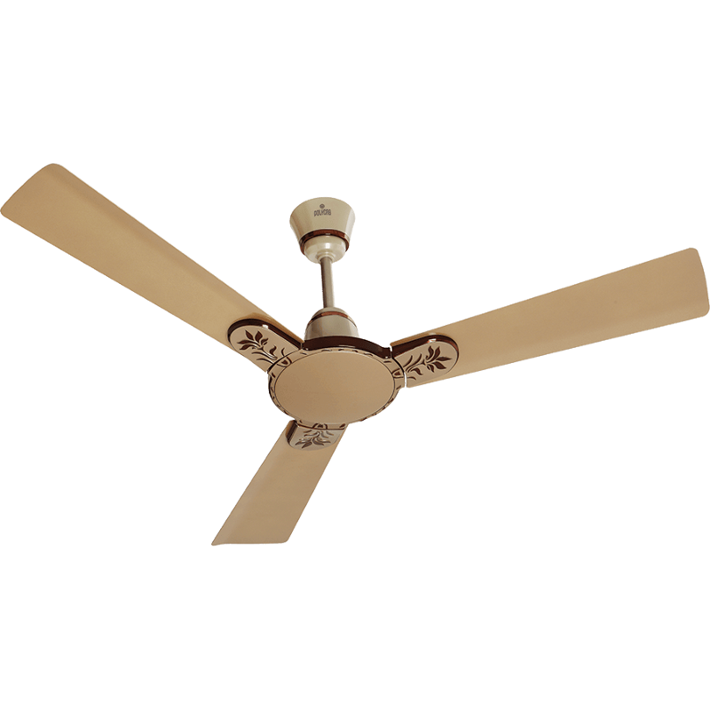 Polycab Eleganz Floral 75W 400rpm Birkin Gold Ceiling Fan, Sweep: 1200 mm