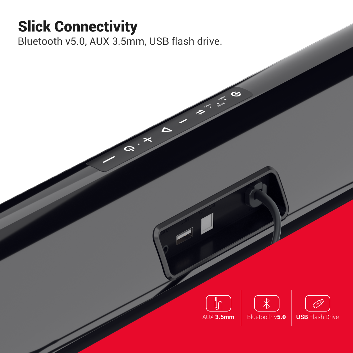 PORTRONICS-Sound Slick 7 AUX 3.5mm and USB flash drive