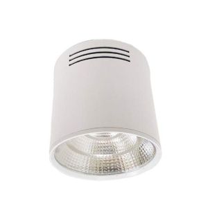 LED COB 12W Cylindrical Surface Mount Downlight White Body Cool White-6000K-CSM12W4K