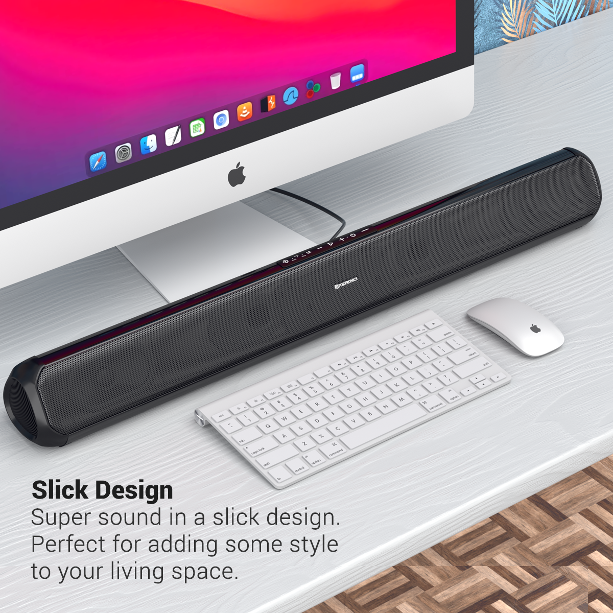 PORTRONICS-Sound Slick 7 AUX 3.5mm and USB flash drive