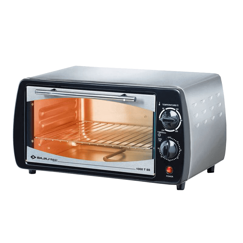 Bajaj 1000 TSS 10 Litre Oven Toaster Grill(OTG) with Stainless Steel Body 420059