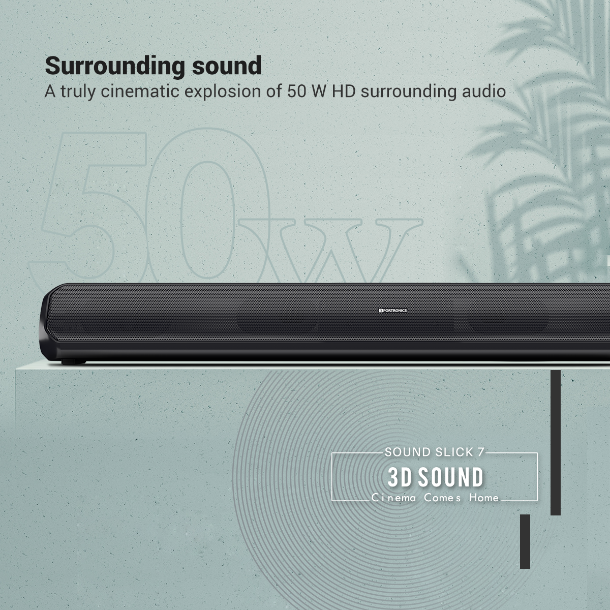 PORTRONICS-Sound Slick 7 AUX 3.5mm and USB flash drive