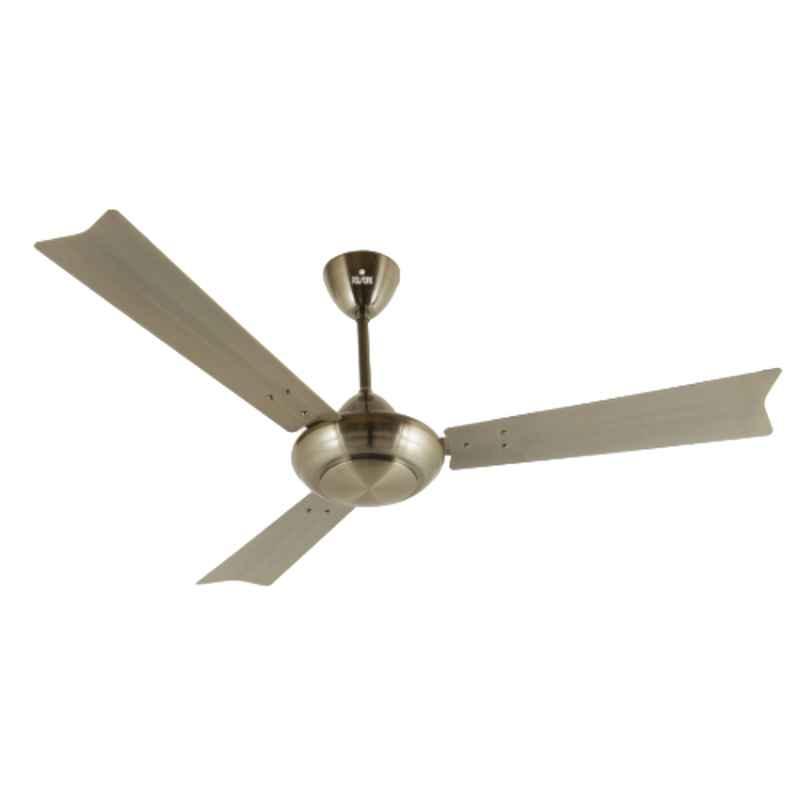 Polycab Metallica 75W 400rpm Antique Brass Premium Ceiling Fan, FCEPRST172M, Sweep: 1200 mm