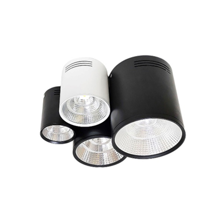 LED COB 15W Cylindrical Surface Mount Downlight White Body Cool White-6000K-CSM15B4K