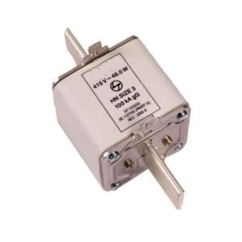 L&T 80A HN Type DIN HRC Fuse, SF94941, Size: 000 (Pack of 3)