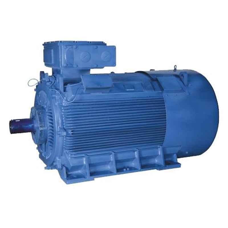 Bharat Bijlee IE2 3HP Three Phase 6 Pole Foot Mounted Cast Iron Induction Motor, 2H11M653CT000