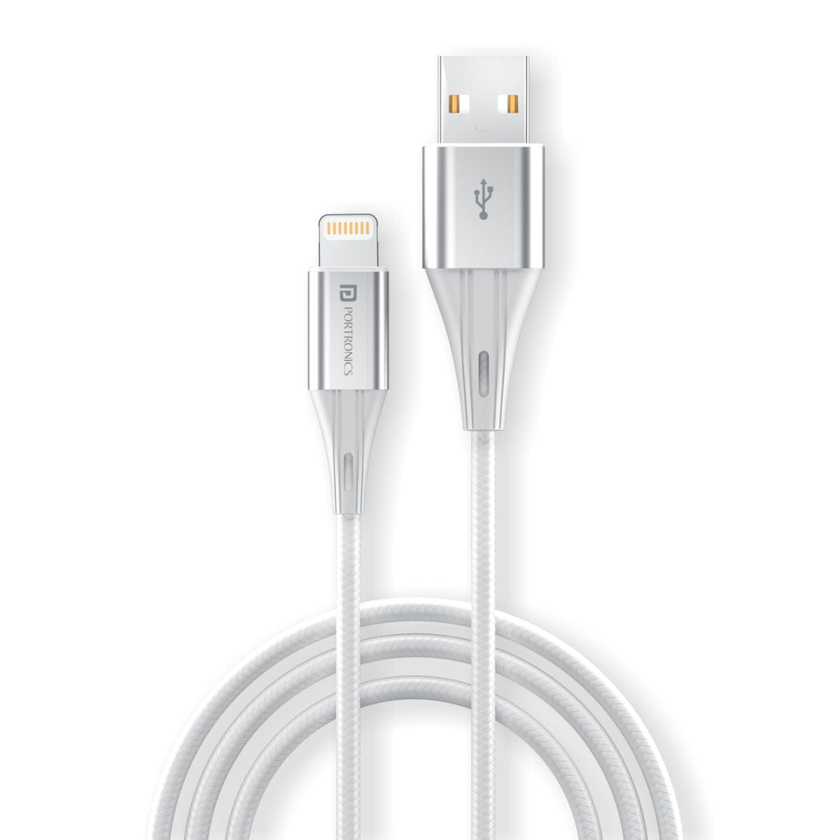PORTRONICS-Konnect B+ Nylon Braided 8 Pin USB Cable