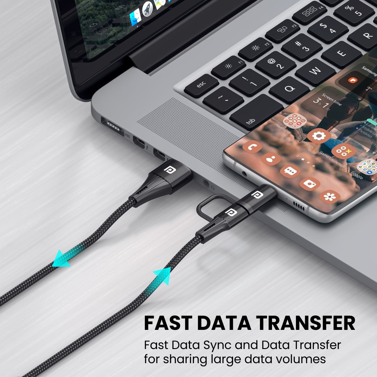 PORTRONICS-Konnect J7 The power Couple Cable