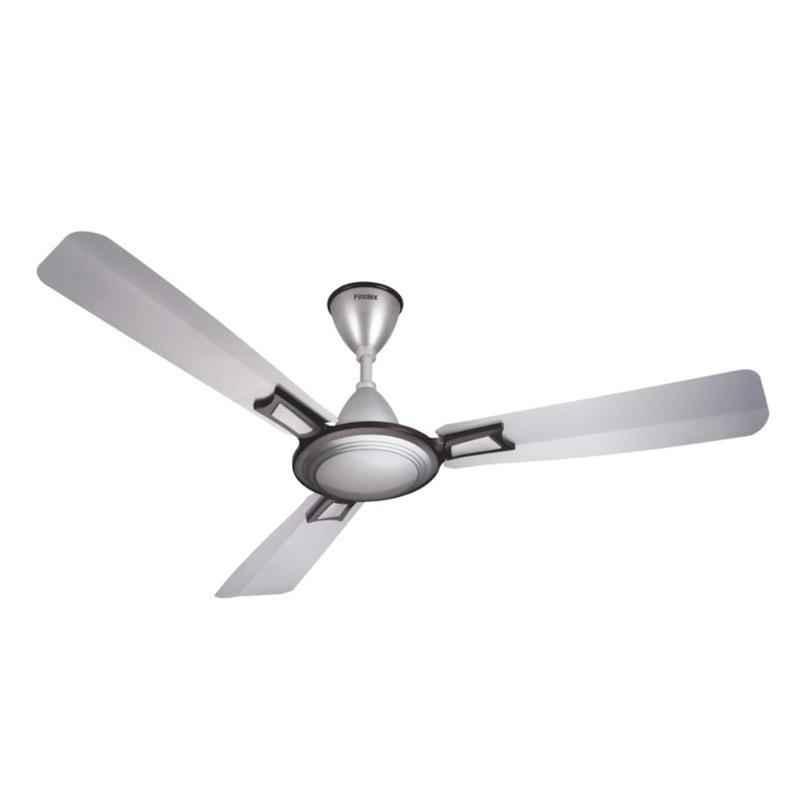 Finolex Cupid Antidust 78W 390rpm Silver Cool Grey Ceiling Fan, Sweep: 1200 mm