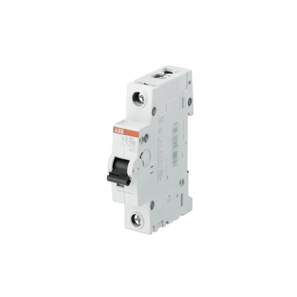 ABB-S201-C100 2CDS251001R0824 ABB Miniature Circuit Breaker S200 80-100A 1P C 100 A