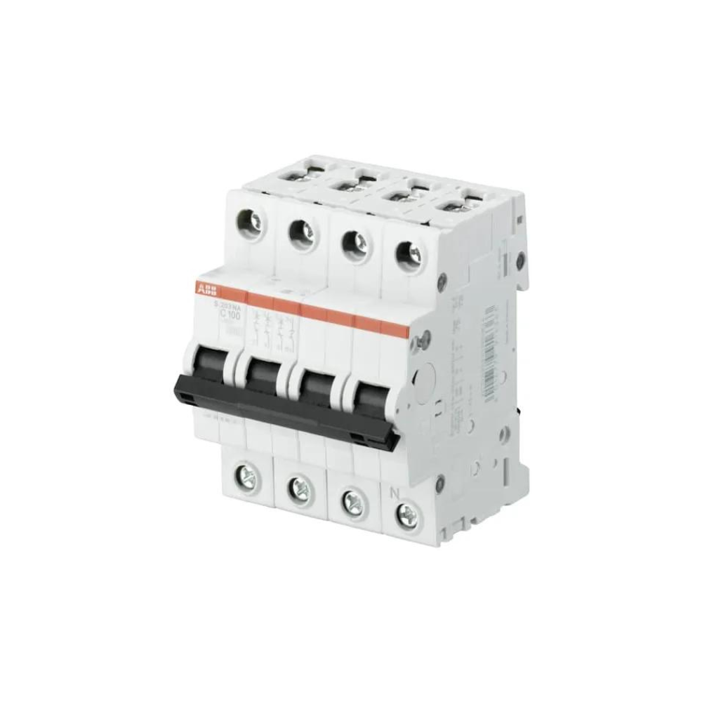 ABB-S204-C80 2CDS254001R0804 ABB Miniature Circuit Breaker S200 80-100A 4P C 80 A