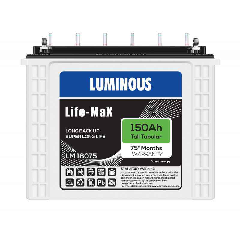 Luminous LIFE MAX - LM 18075 150Ah Tubular Battery
