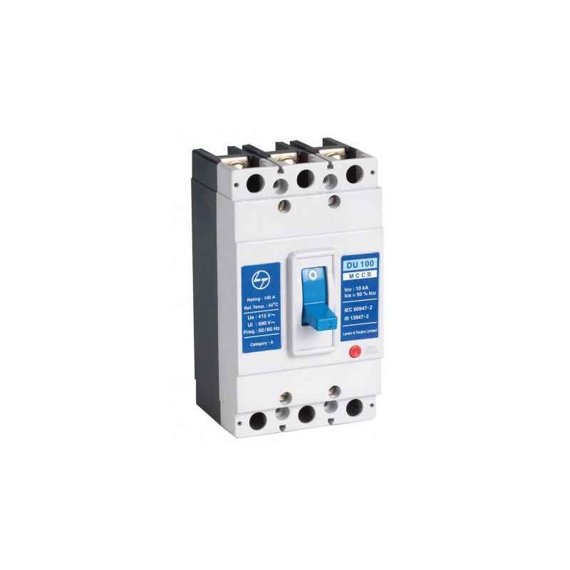 L&T DU 100D MCCBs TP, CM90517OOCO, 415V AC (Pack of 3)