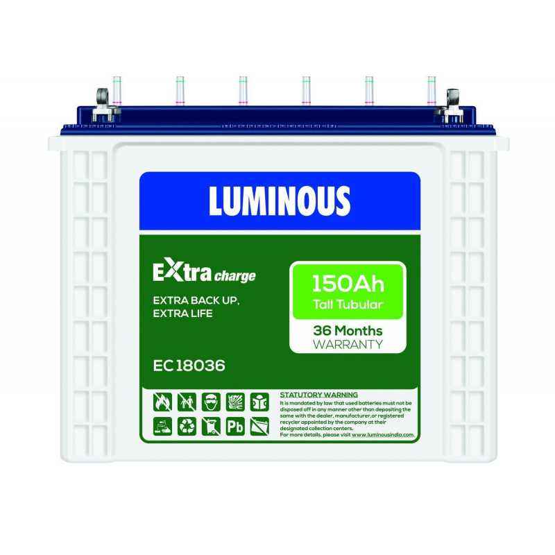 Luminous EC18036 150Ah Tall Tubular Battery