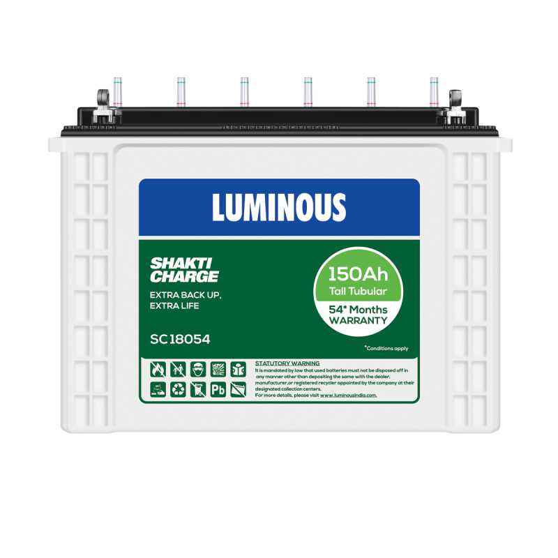 Luminous Shakti Charge 110Ah Tubular Battery, SC 12054