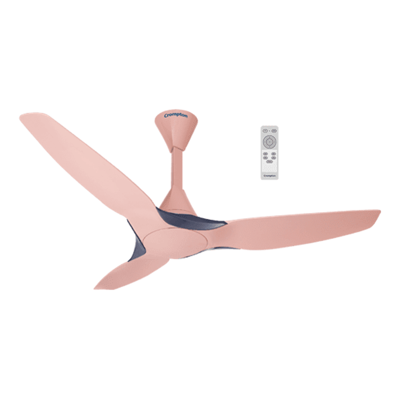 Crompton Silent Pro Enso 42W Ballerina Pink Anti-Dust Ceiling Fan with Remote, Sweep: 1225 mm