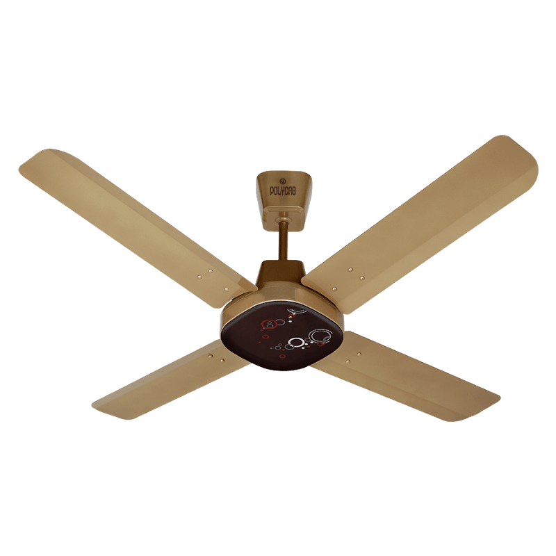 Polycab Eliana 80W 400rpm Birkin Gold Ceiling Fan, Sweep: 1200 mm