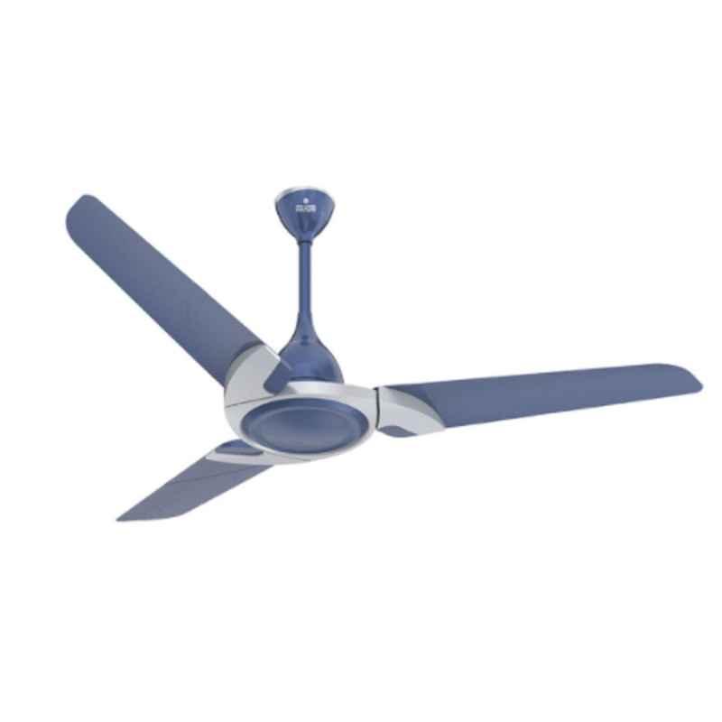 Polycab Tryst 75W 400rpm Blue Silver Ceiling Fan, FCEPRST271M, Sweep: 1200 mm