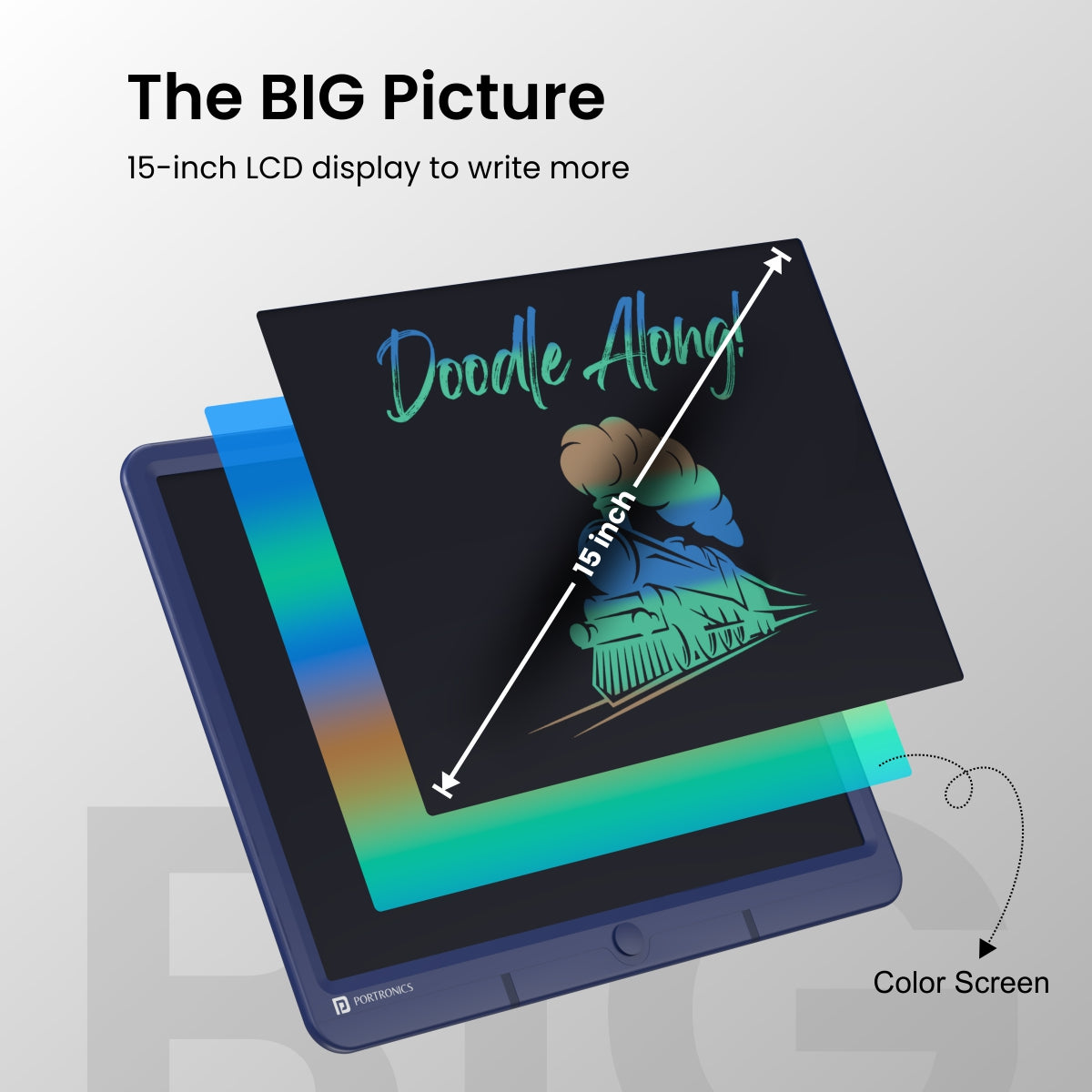 PORTRONICS-Ruffpad 15m LCD Writing Pad