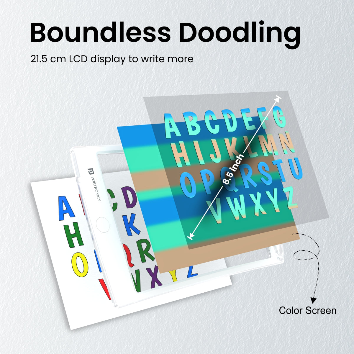 PORTRONICS-Friendly Digital Writing Pad with Transparent Screen