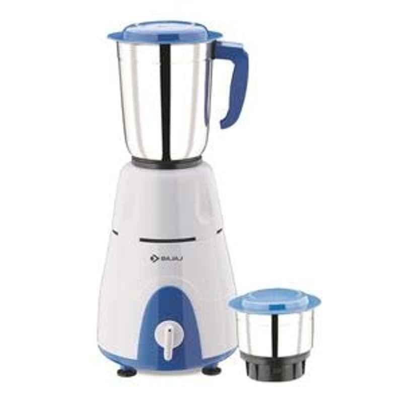 Bajaj GX 3 500W Mixer Grinder with 2 Jar White and Blue 410558
