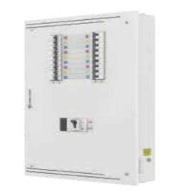 L&T 12 Ways Metal Door IP43 Vertical TPN DB with Modulal Incomer, DBVTH012DD