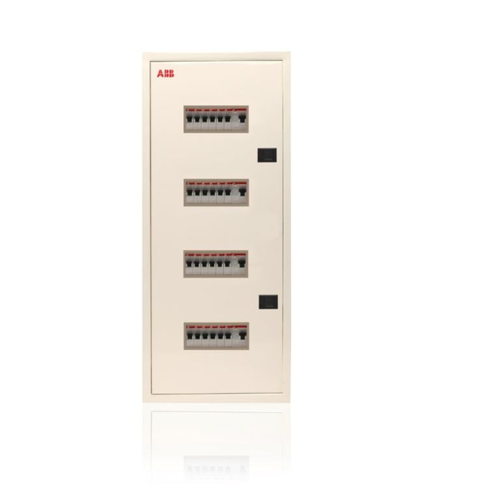ABB Classic Series Distribution Board 3 Row Of 13 Module, 39 Module, Double Door - Metal, IP 43 (Ref No.: 1SYN869103R0001)