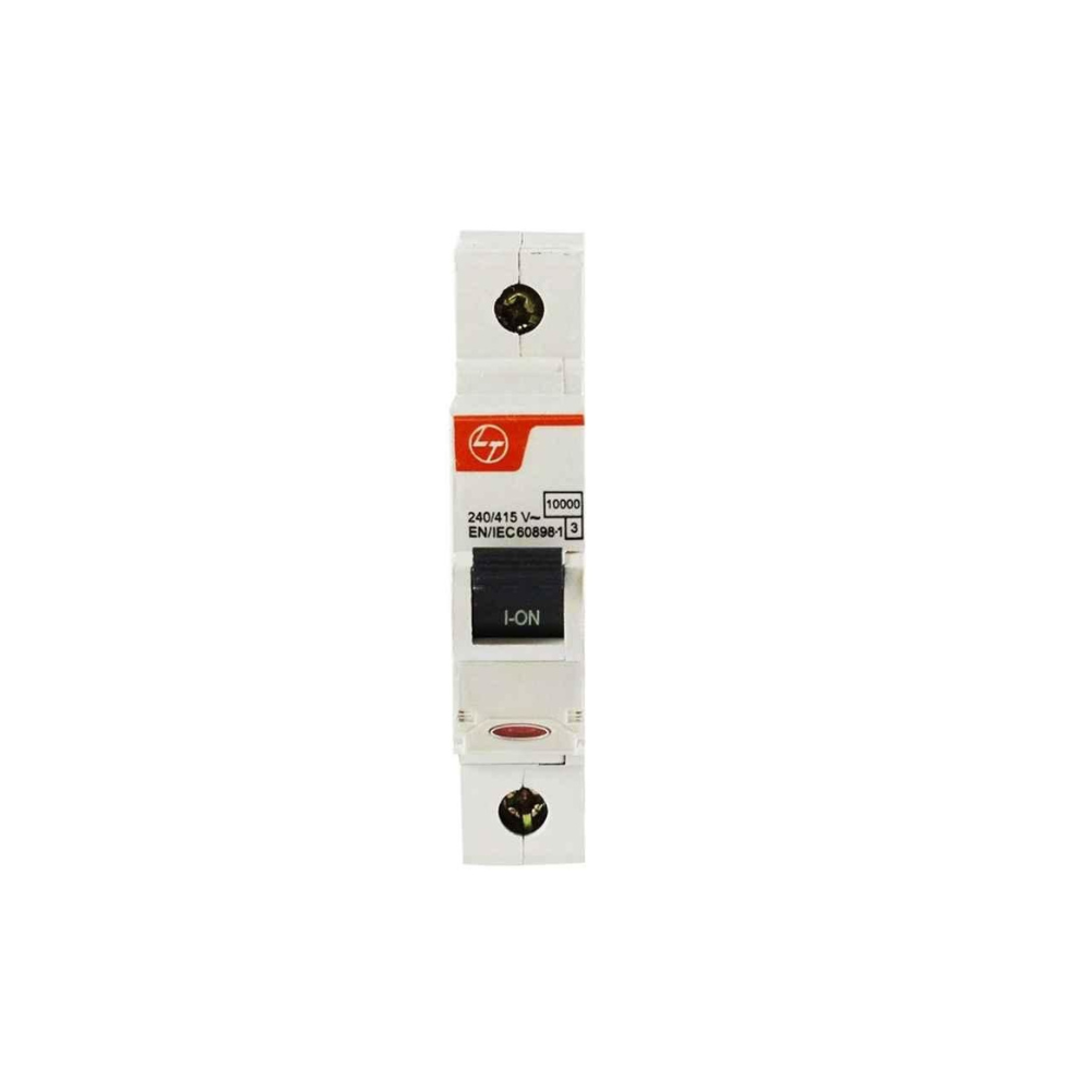 L&T Exora 1A 10kA C Curve Single Pole MCB, BB10010C